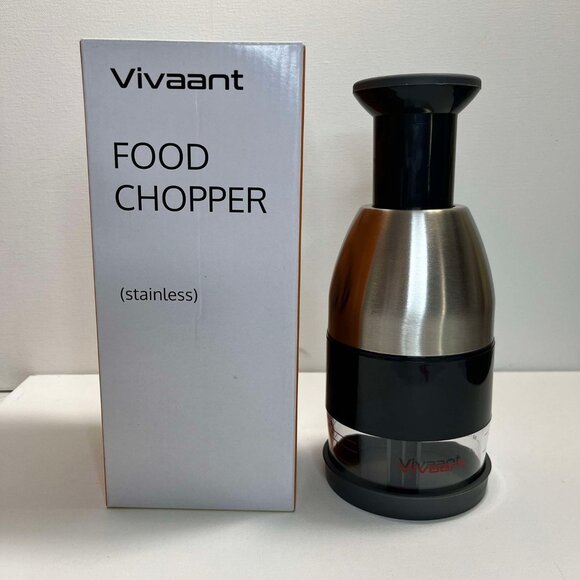 Hand Chopper for Vegetables - Silver/Black Vivaant, Great Gift Idea - Picture 5 of 6